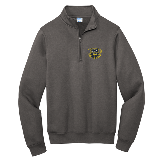 1/4 Zip Sweatshirt with embroidered CCA Crest