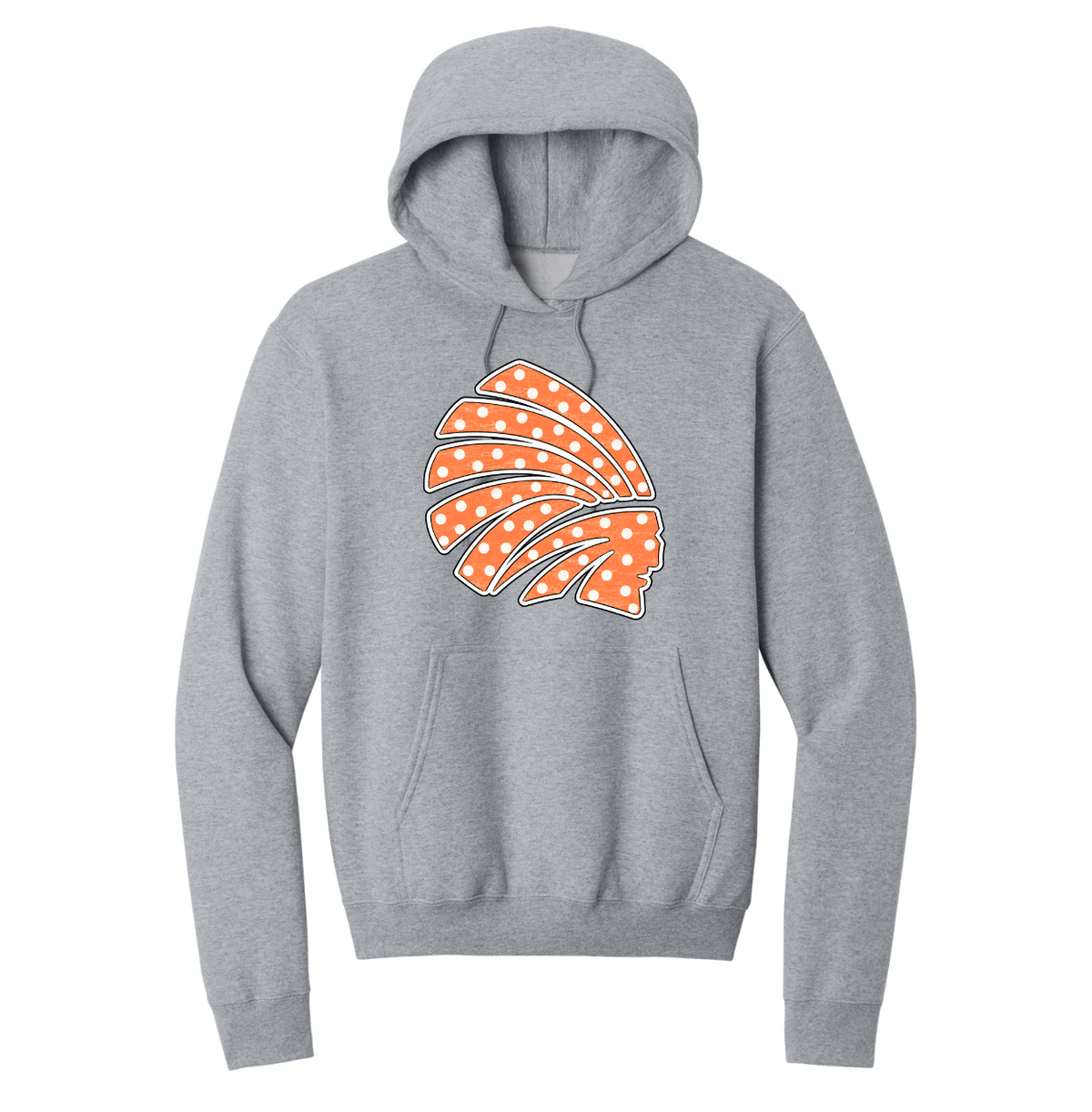 Polka Dot Choctaw Head Hoodie