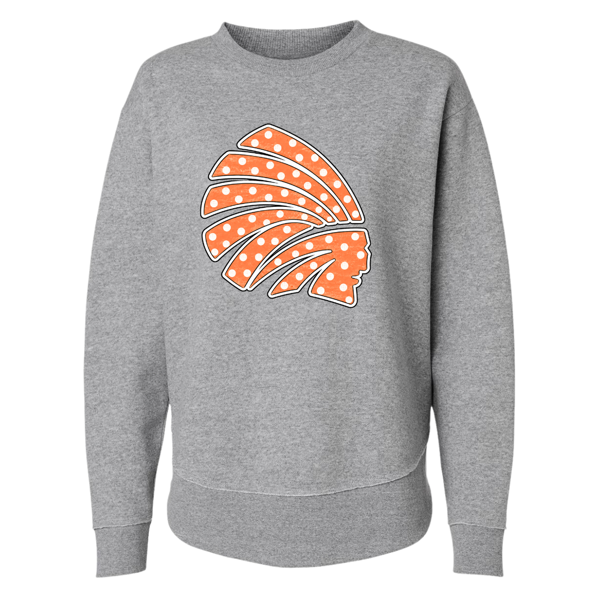 Polka Dot Choctaw Head Weekender Sweatshirt