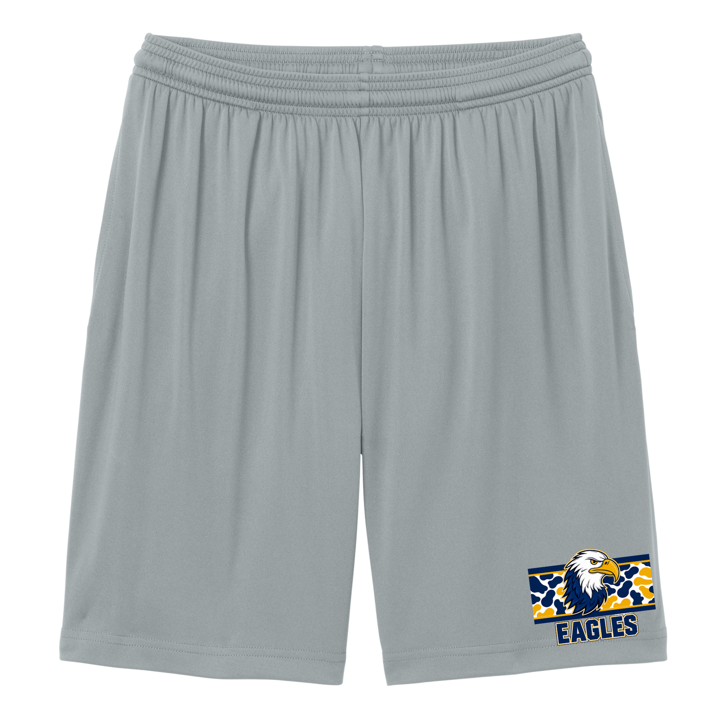 CCA Athletic Pocket Shorts with Camo Eagles print