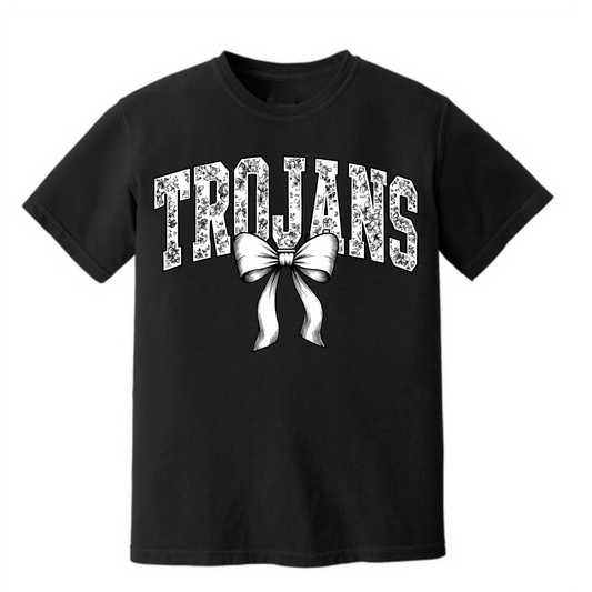 Floral Trojans with bow