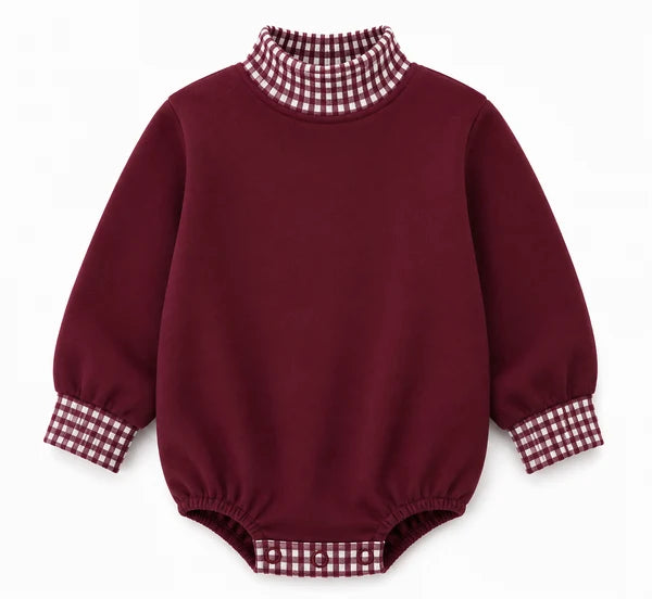 Gingham Mockneck Bubble - PREORDER ends 9/11