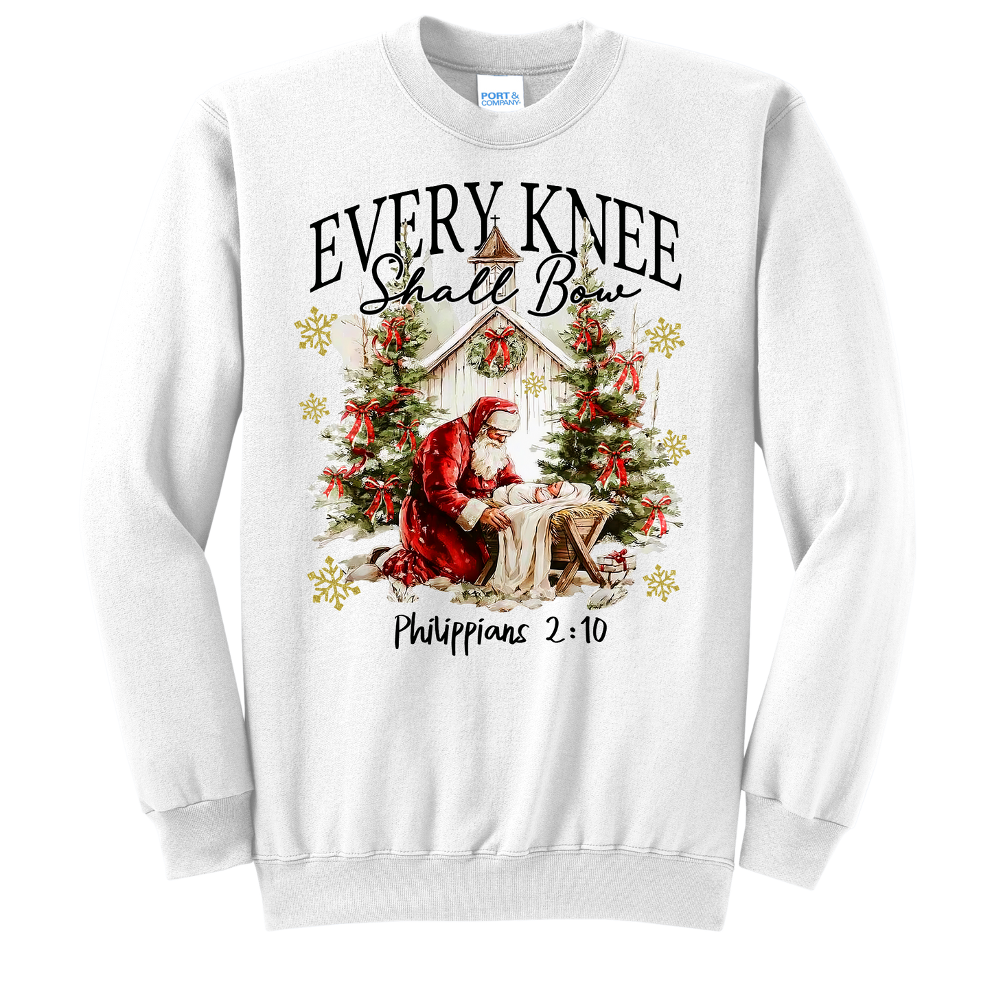 Every Knee Shall Bow Crewneck Sweatshirt