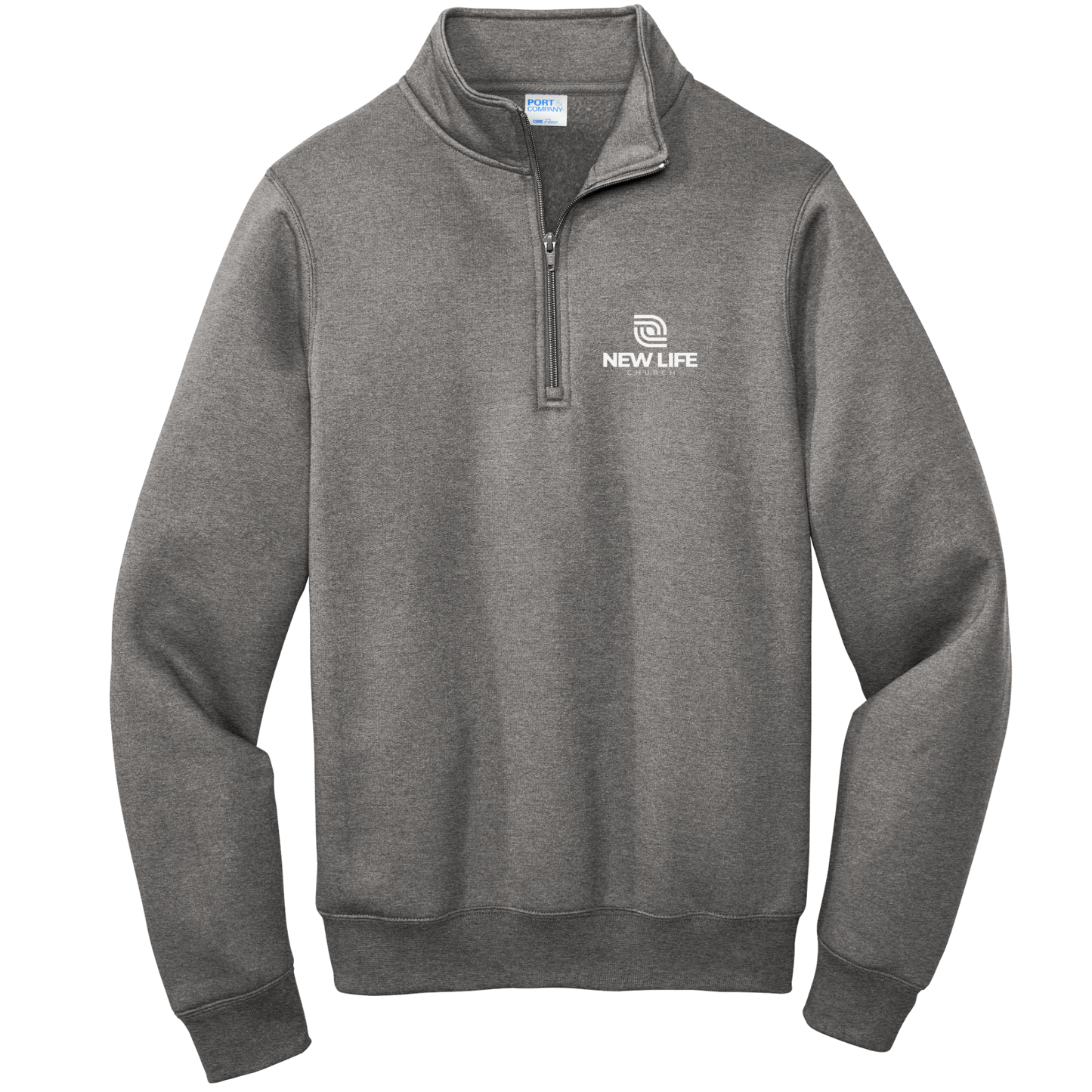 Embroidered 1/4 Zip Sweatshirt