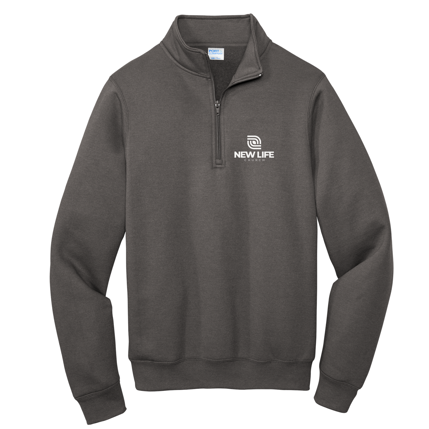 Embroidered 1/4 Zip Sweatshirt