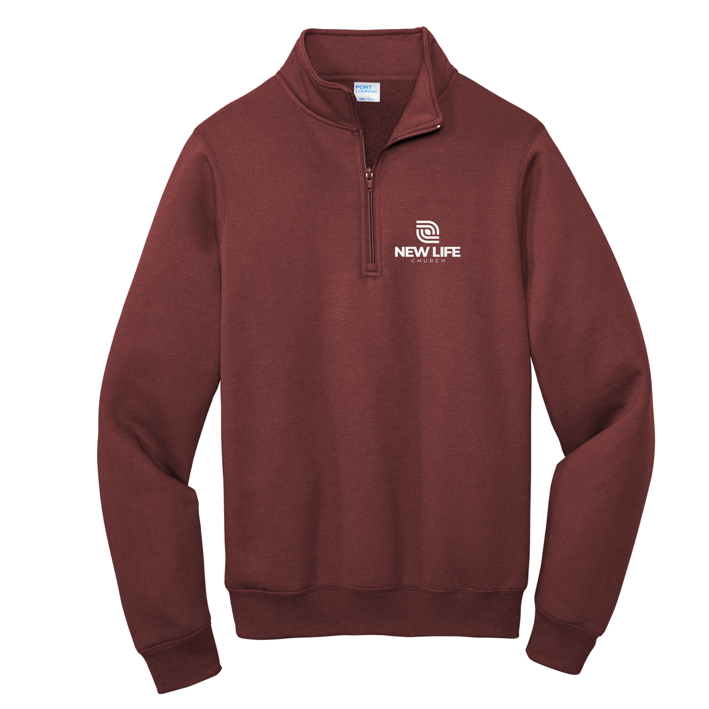 Embroidered 1/4 Zip Sweatshirt
