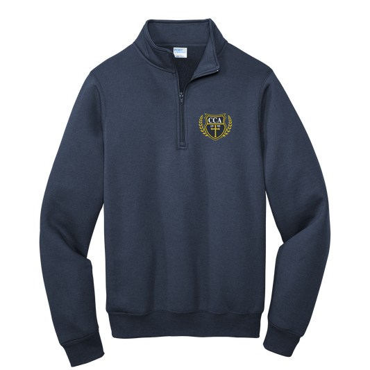 1/4 Zip Sweatshirt with embroidered CCA Crest