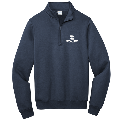 Embroidered 1/4 Zip Sweatshirt