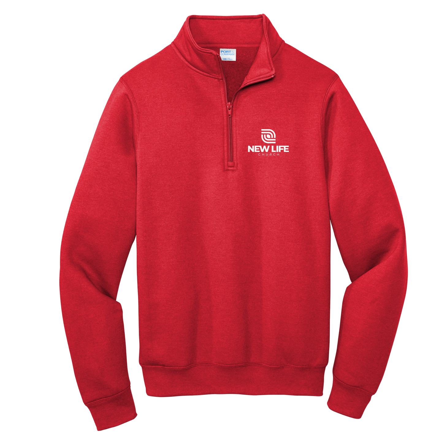 Embroidered 1/4 Zip Sweatshirt
