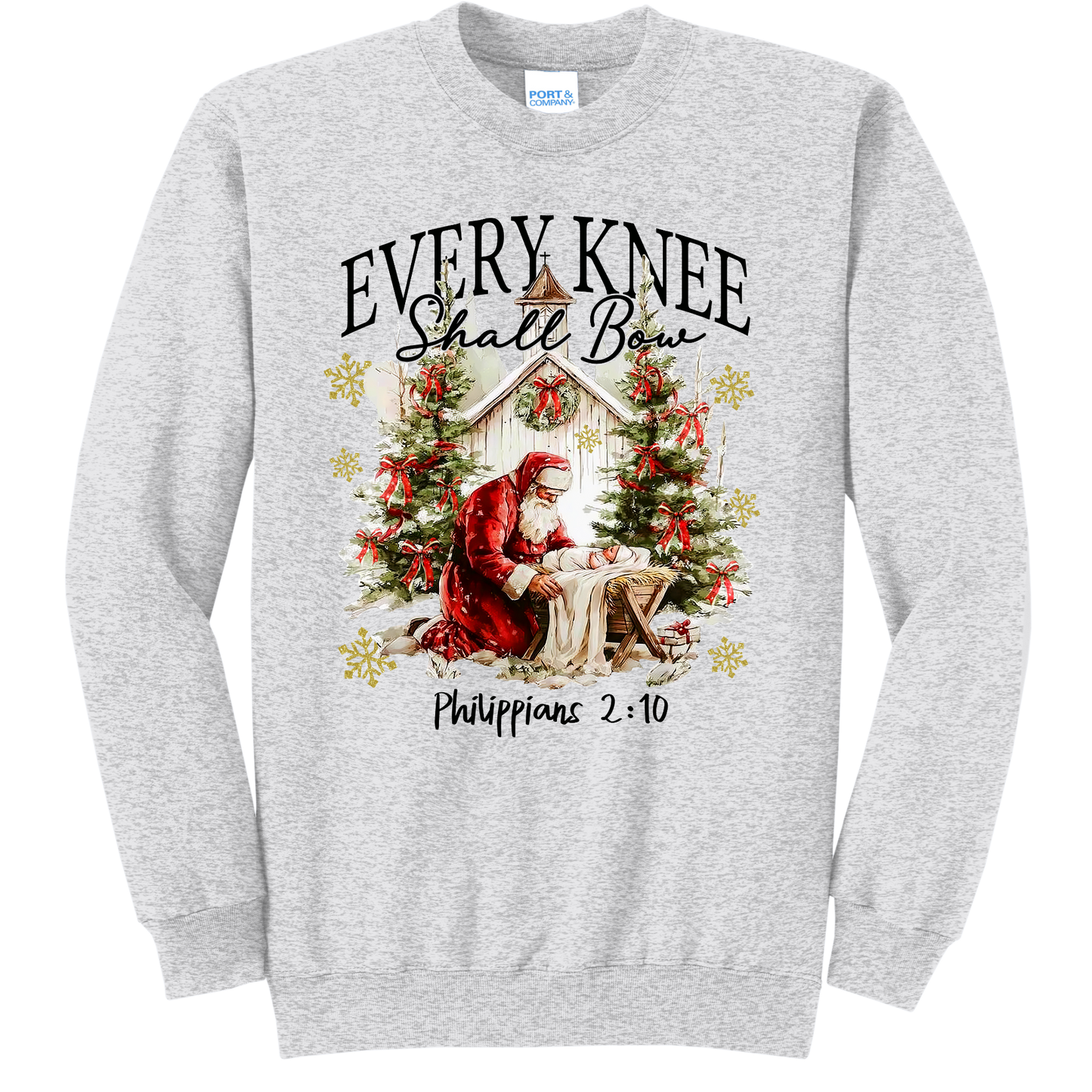 Every Knee Shall Bow Crewneck Sweatshirt