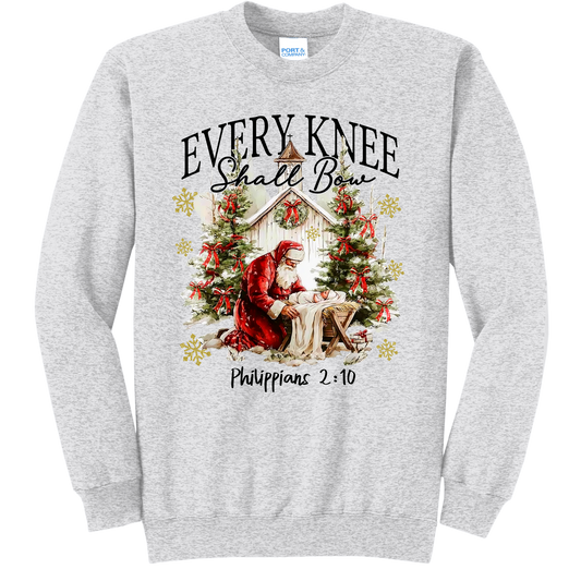 Every Knee Shall Bow Crewneck Sweatshirt