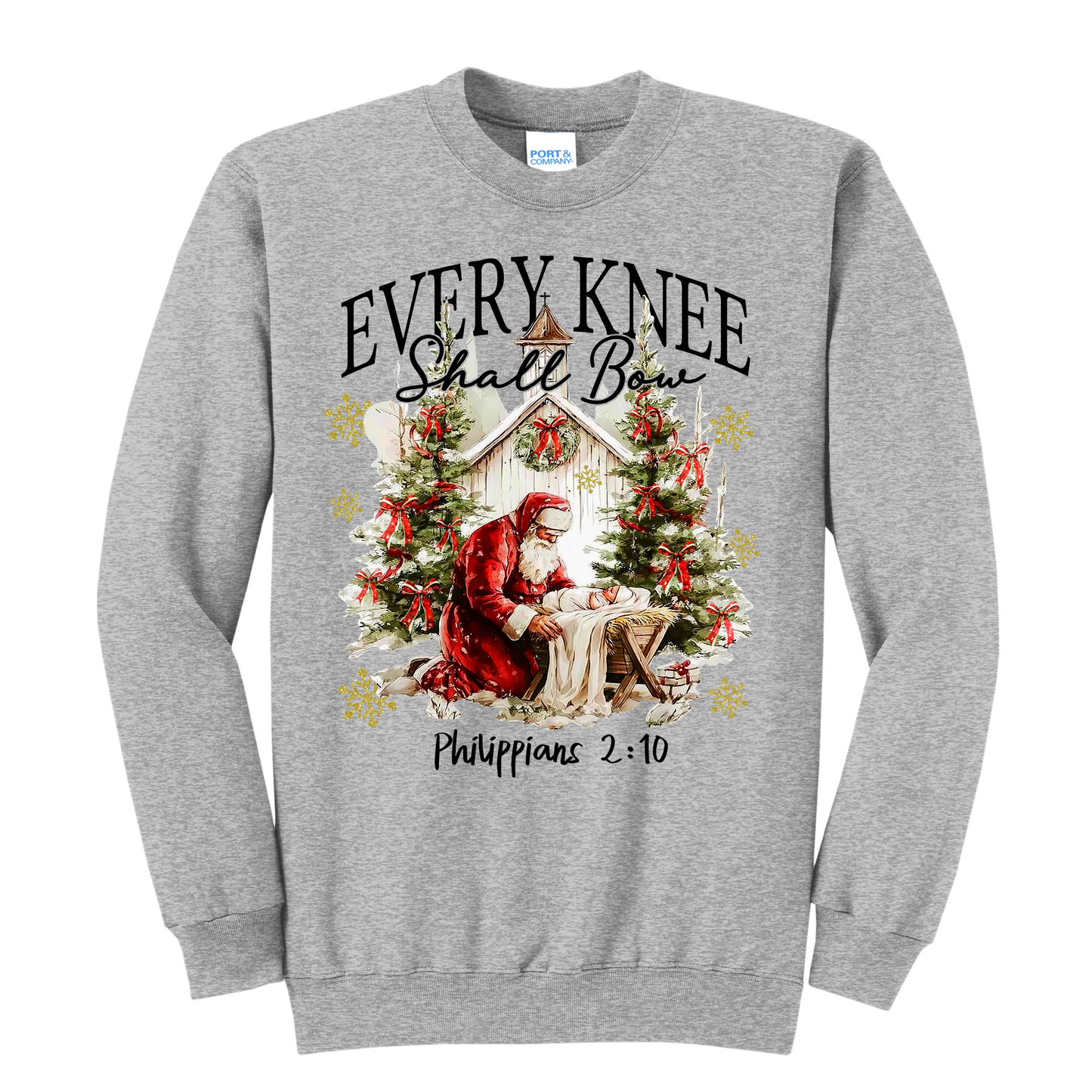 Every Knee Shall Bow Crewneck Sweatshirt