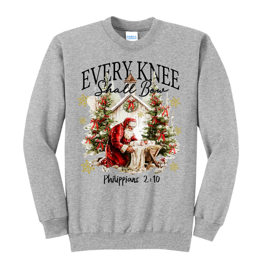 Every Knee Shall Bow Crewneck Sweatshirt
