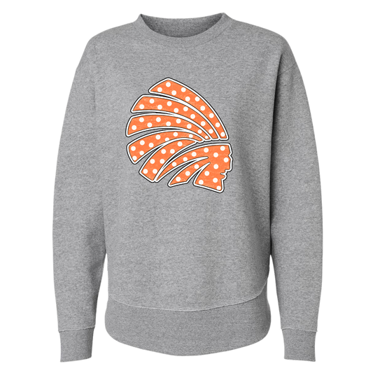 Polka Dot Choctaw Head Weekender Sweatshirt