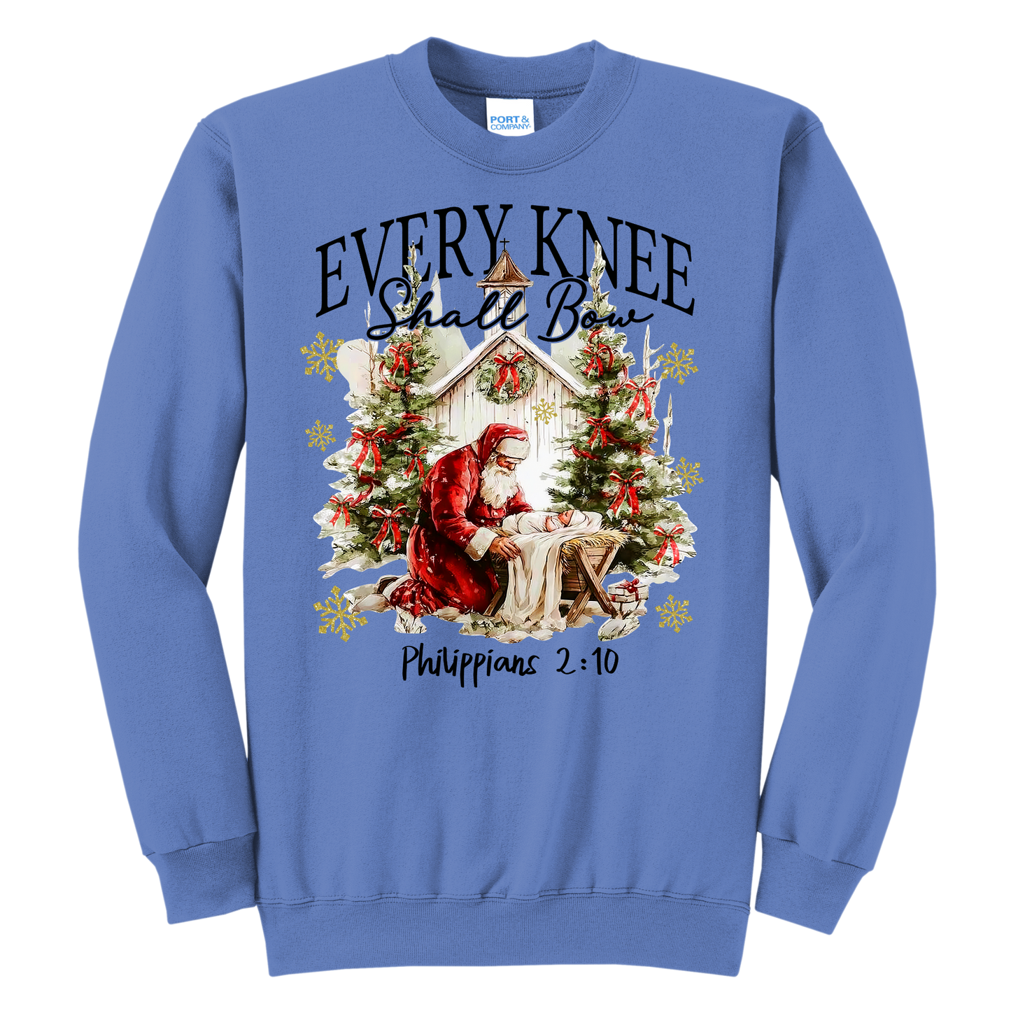 Every Knee Shall Bow Crewneck Sweatshirt