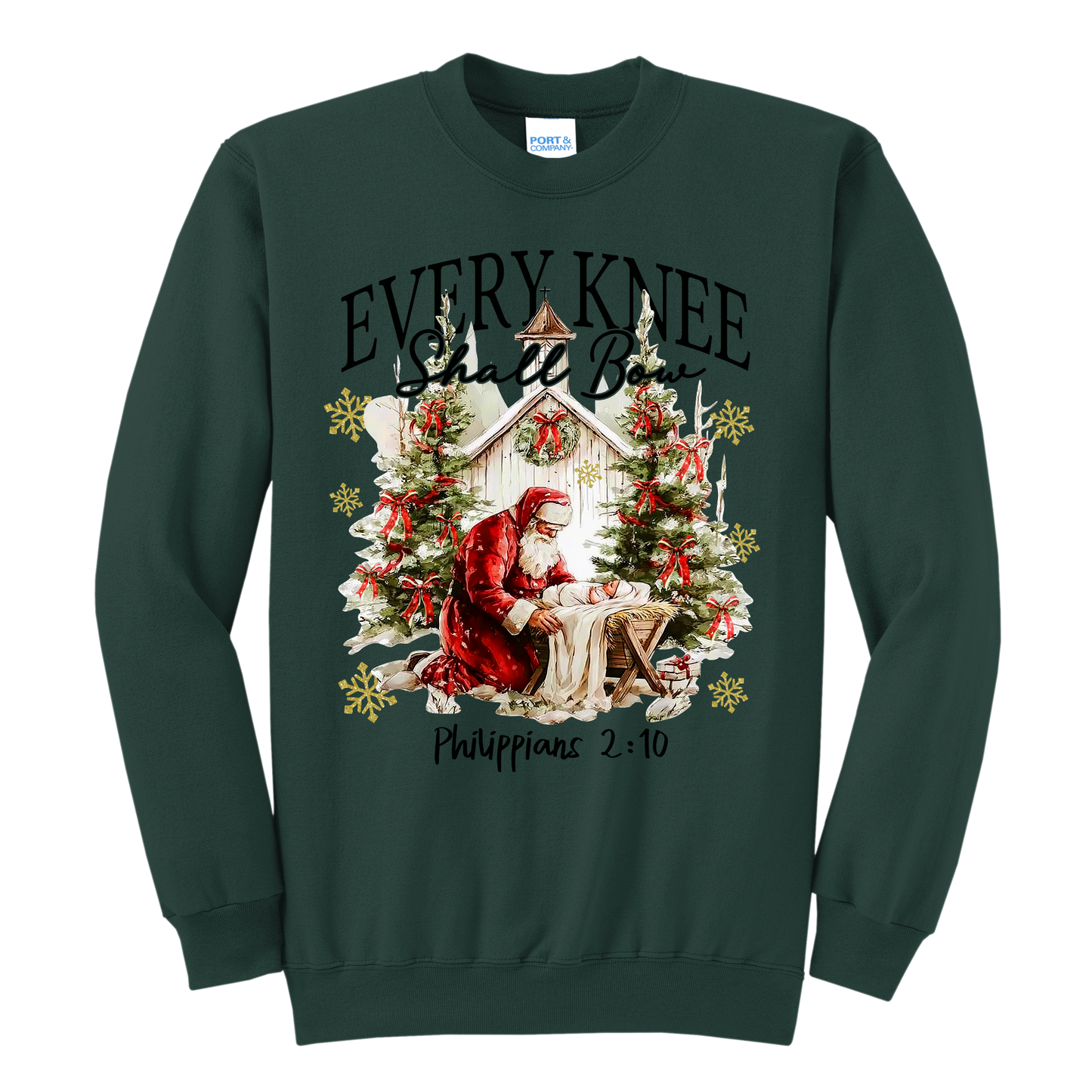 Every Knee Shall Bow Crewneck Sweatshirt