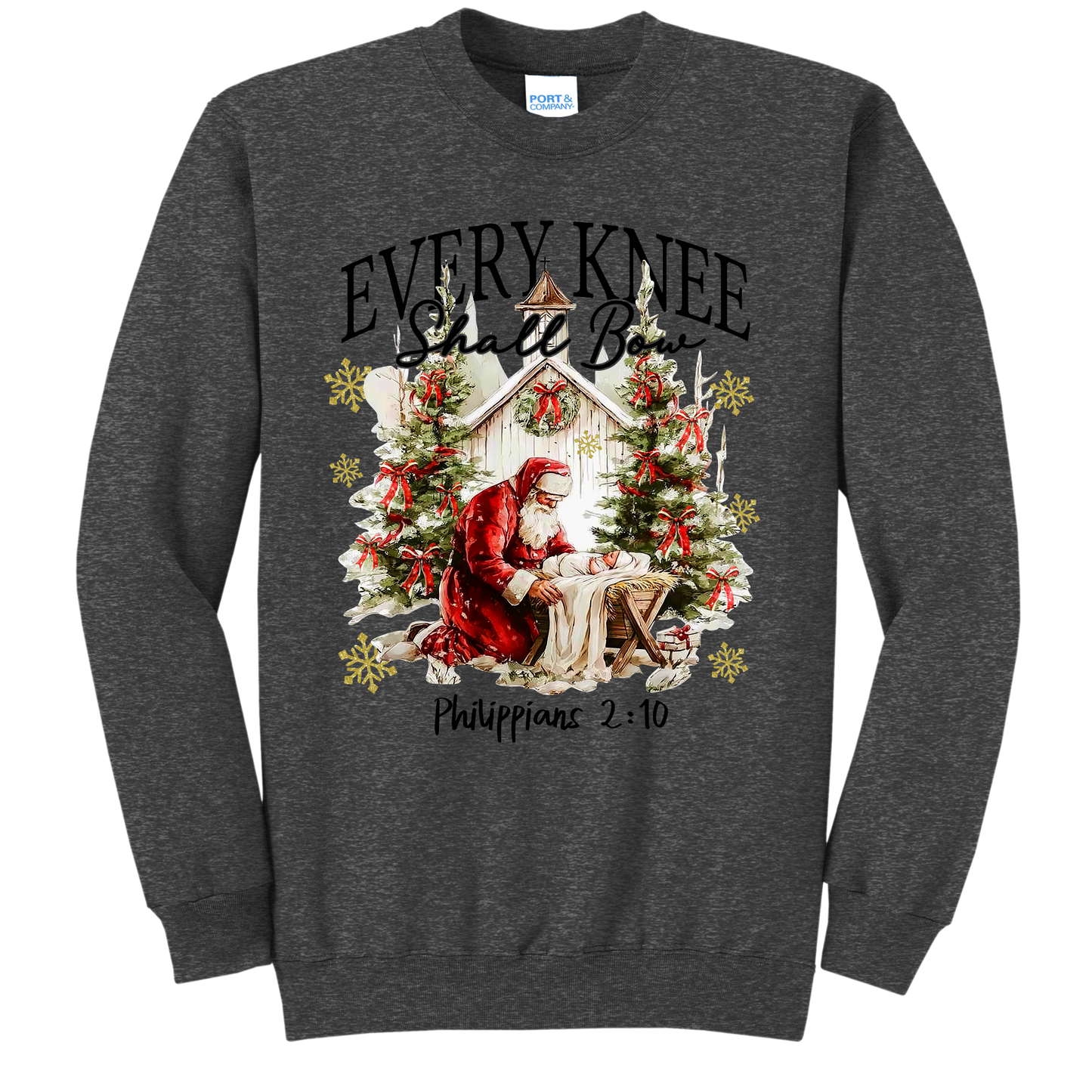 Every Knee Shall Bow Crewneck Sweatshirt