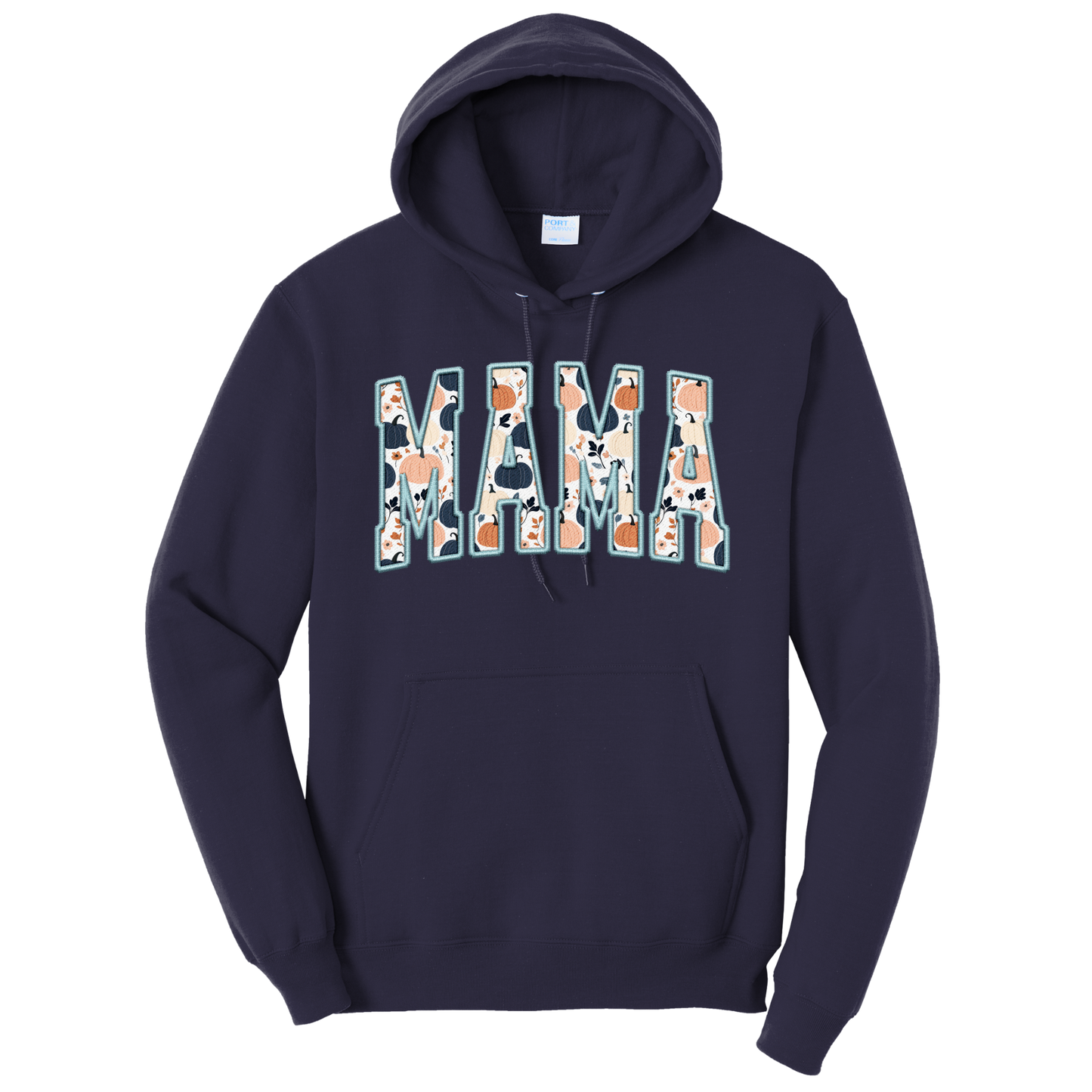 Navy Pumpkin Mama Shirt