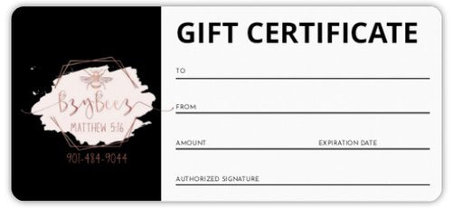BzyBeez Gift Certificate