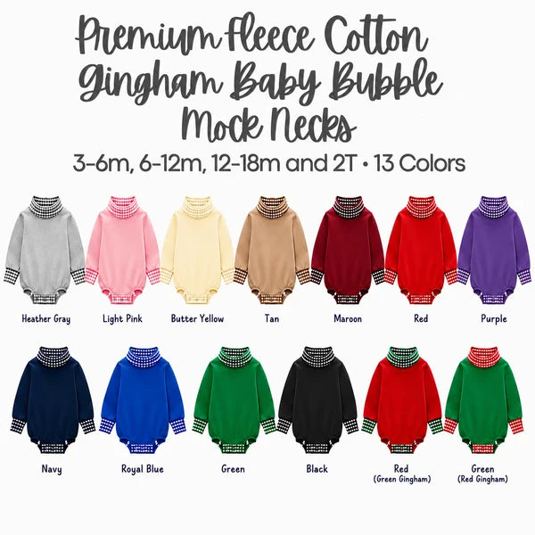 Gingham Mockneck Bubble - PREORDER ends 9/11