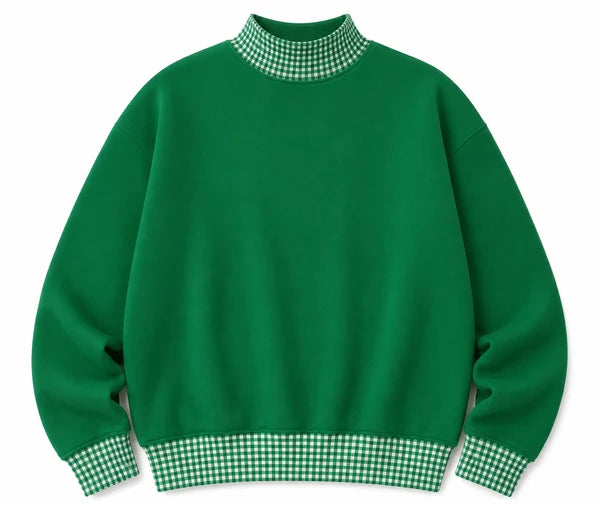 Gingham Mockneck - PREORDER ends 9/11