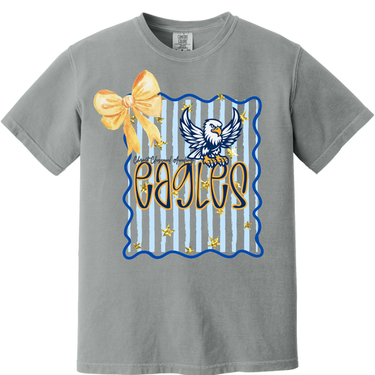 CCA Eagle Stripe with Bow Tee