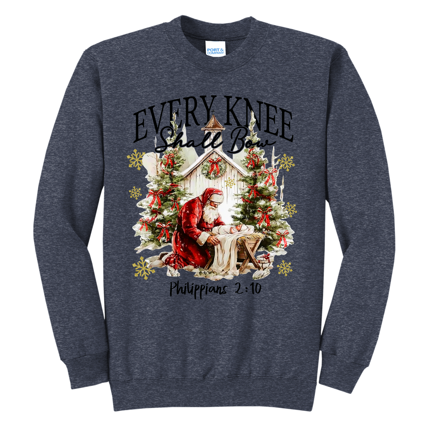Every Knee Shall Bow Crewneck Sweatshirt