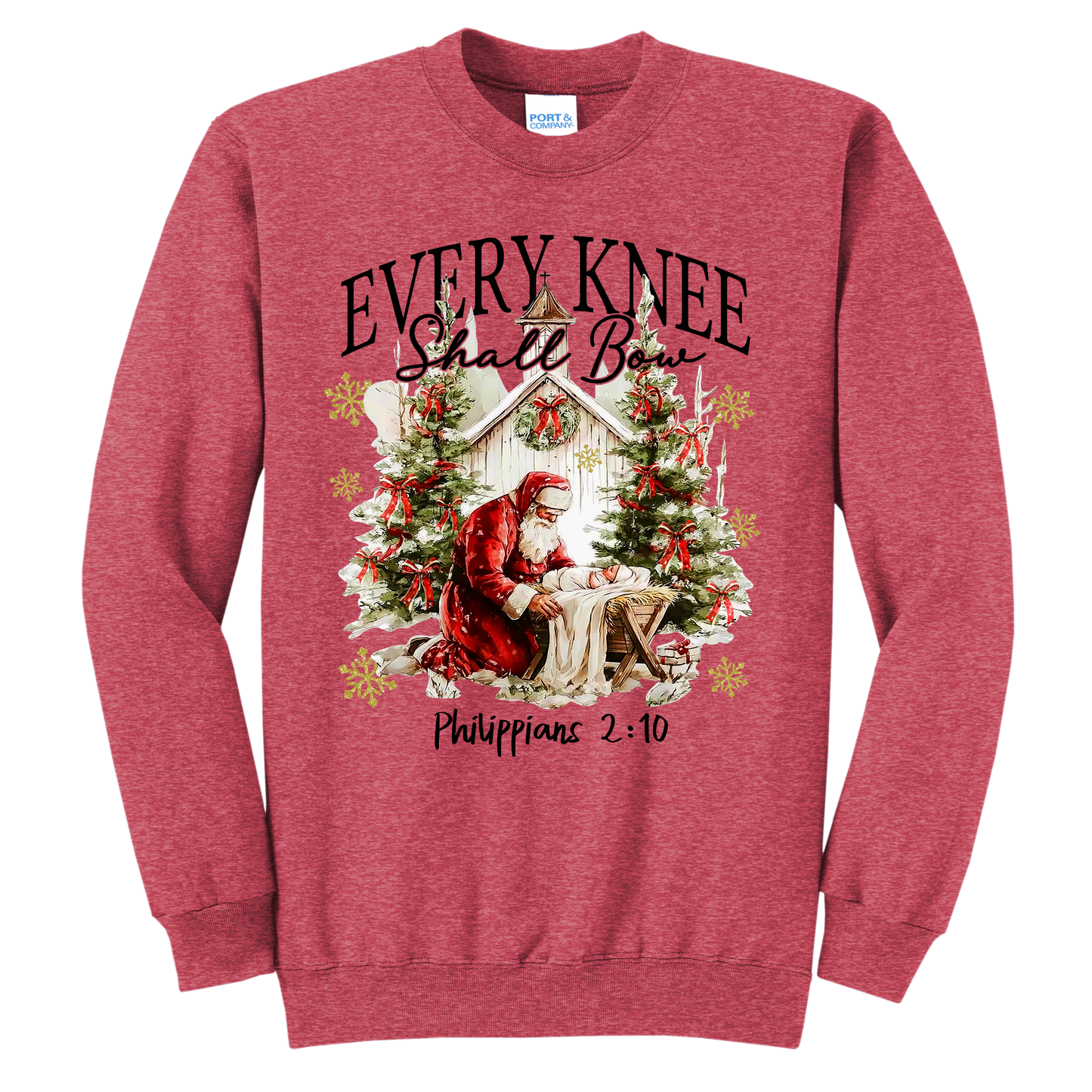 Every Knee Shall Bow Crewneck Sweatshirt