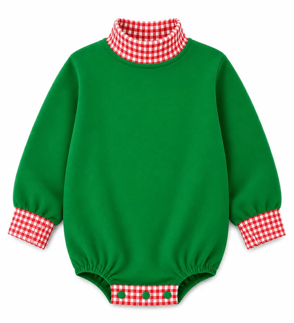 Baby Holiday Mockneck Bubble PREORDER ends 9/11