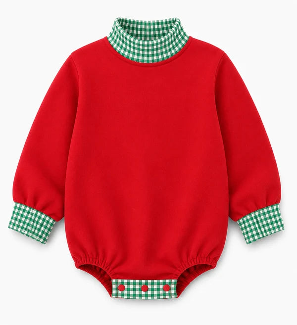 Baby Holiday Mockneck Bubble PREORDER ends 9/11