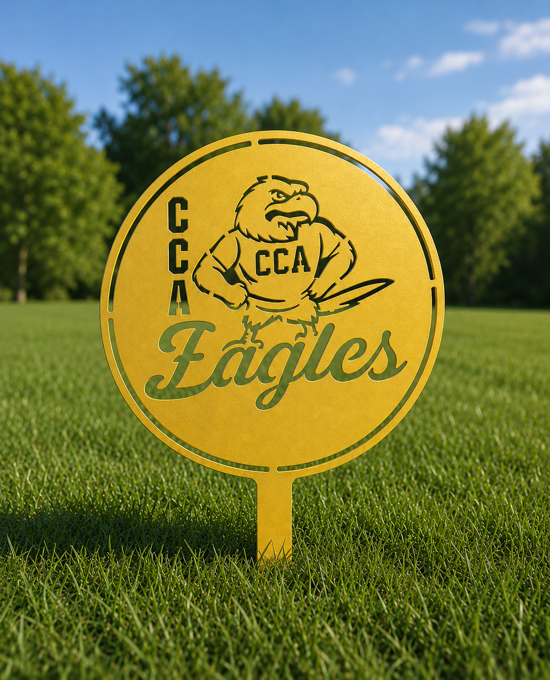 Metal CCA Throwback Yardsign