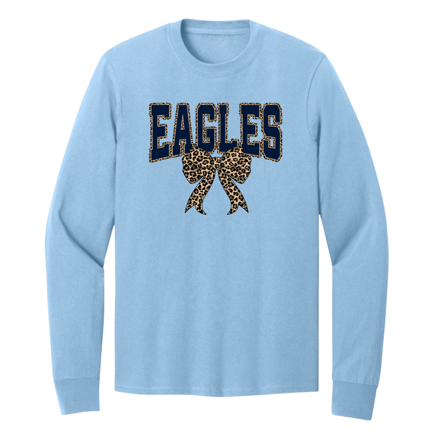 Eagles Leopard Bow Long Sleeve Tee