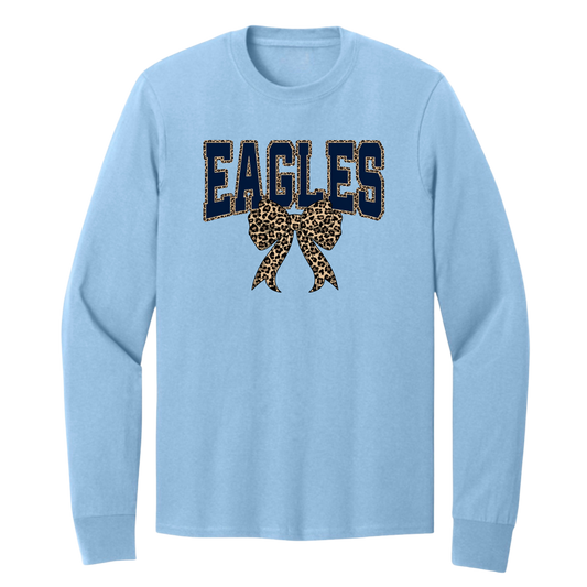 Eagles Leopard Bow Long Sleeve Tee