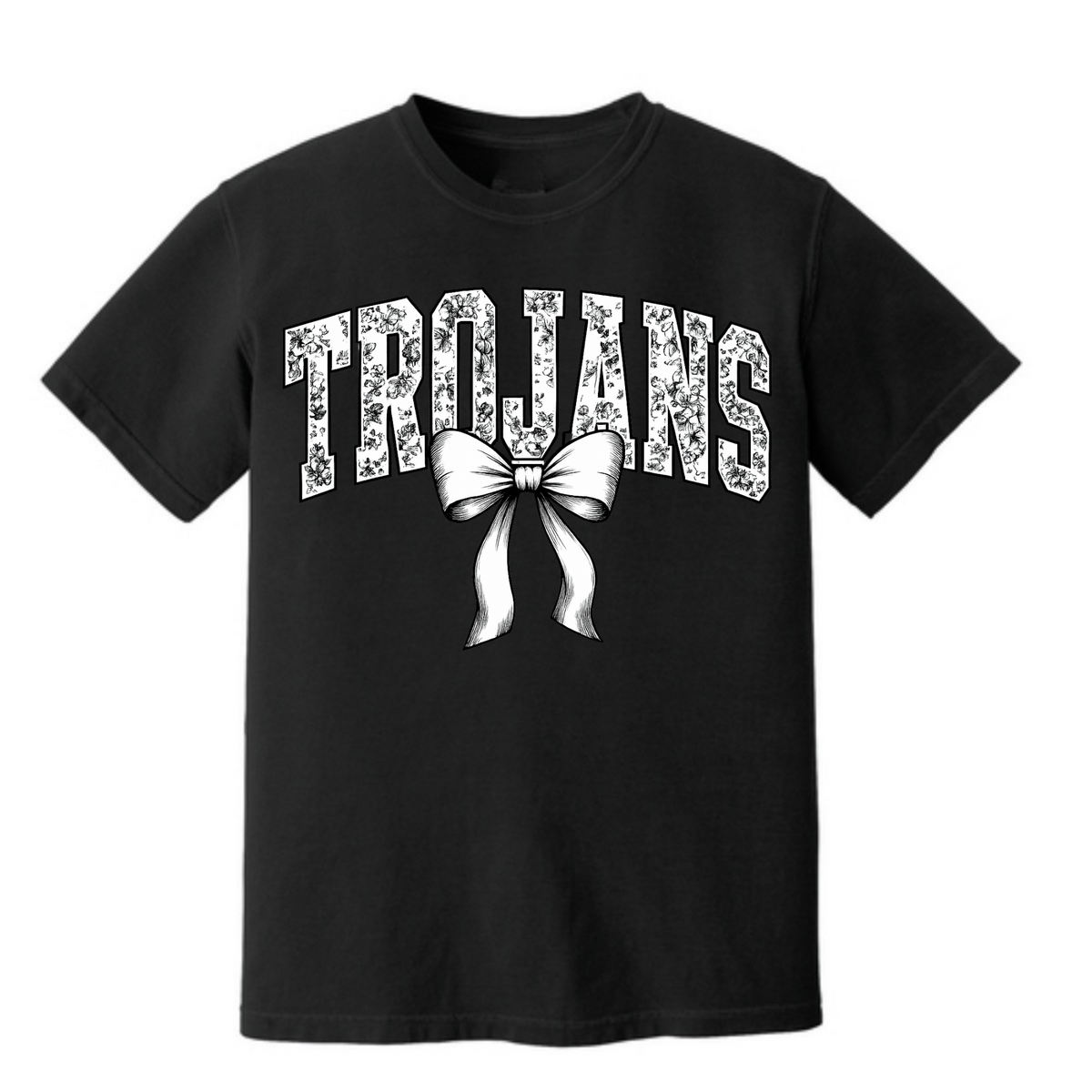 Floral Trojans with bow