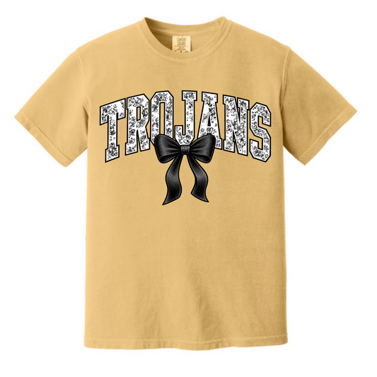 Floral Trojans with bow
