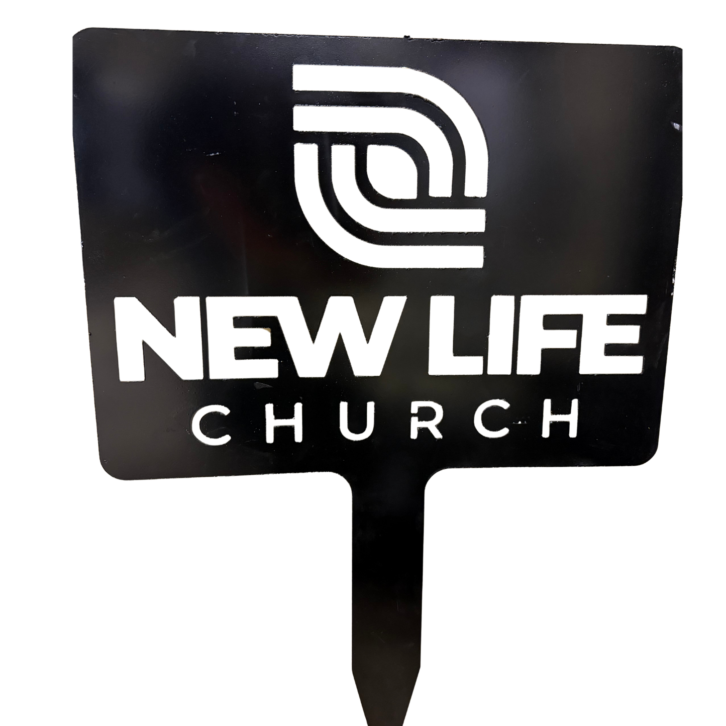 New Life Church Metal Sign
