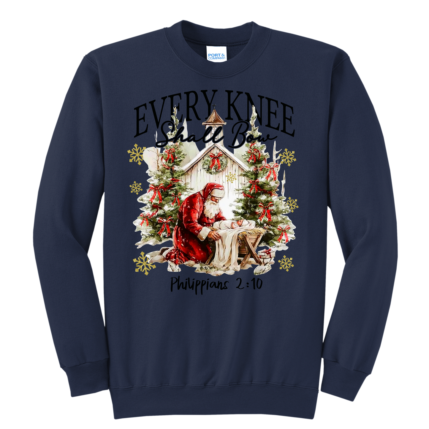 Every Knee Shall Bow Crewneck Sweatshirt