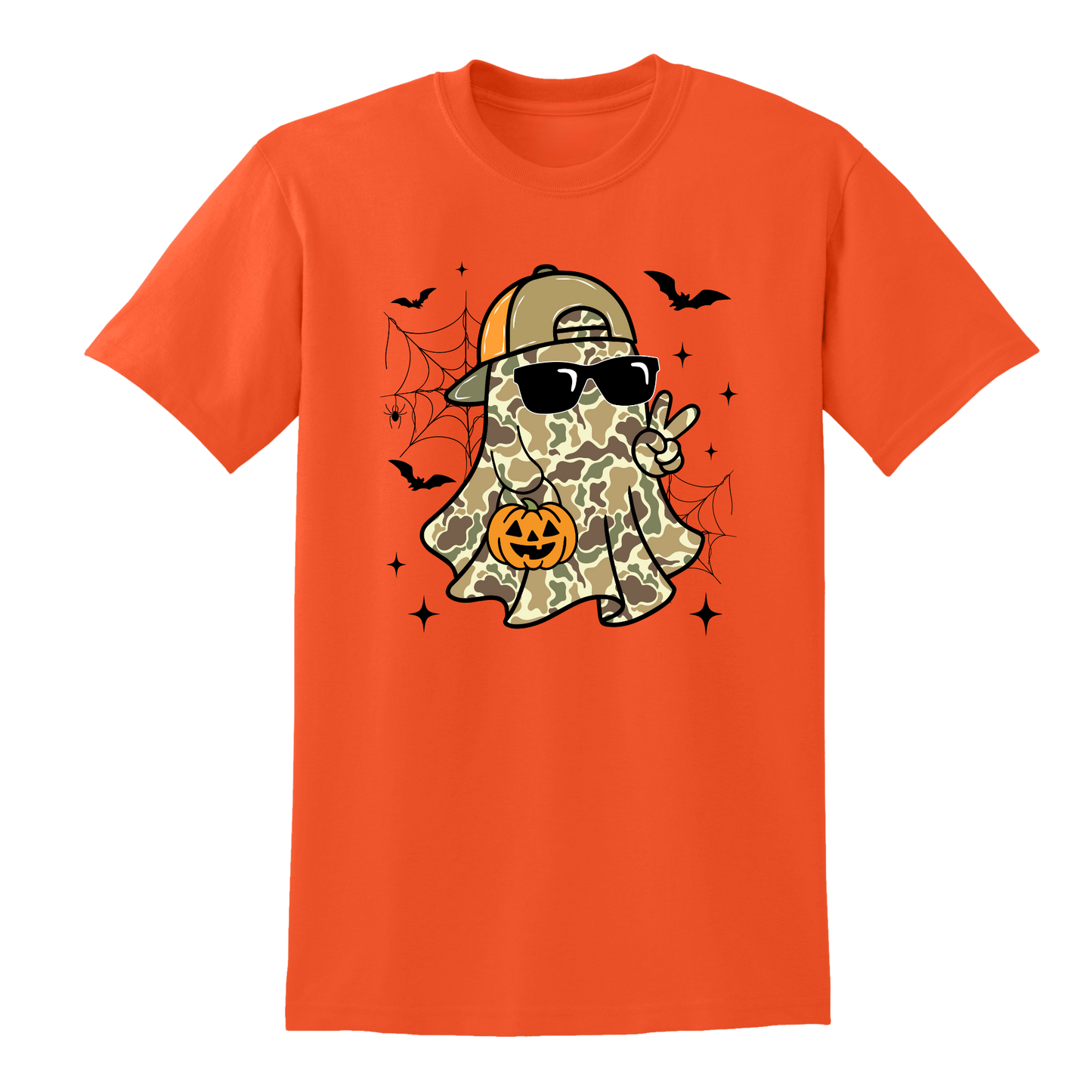 Camo Ghost Kids Short Sleeve Tee