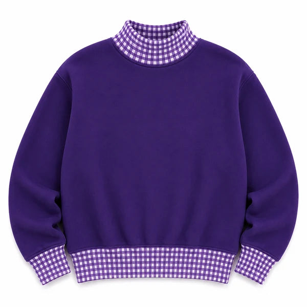 Gingham Mockneck - PREORDER ends 9/11