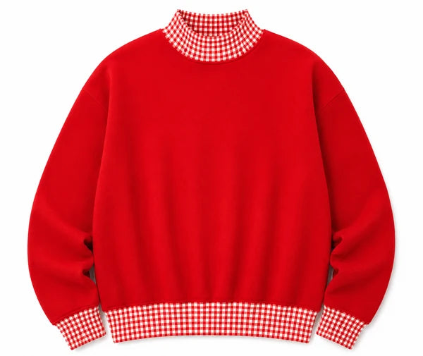 Gingham Mockneck - PREORDER ends 9/11